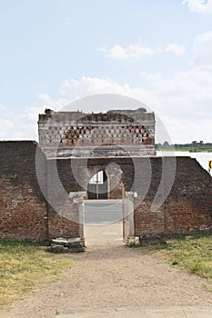 Khajuri Masjid entarance, opposite Kabutarkhana Baradari,Â Champaner-Pavagadh Archaeological Park, a UNESCO World Heritage Site,